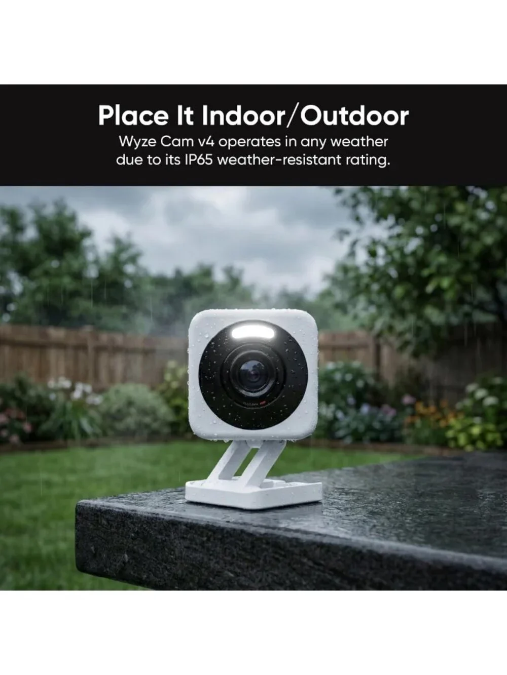 2.5K AI Security Camera - Indoor/Outdoor Home Surveillance, Night Vision, No